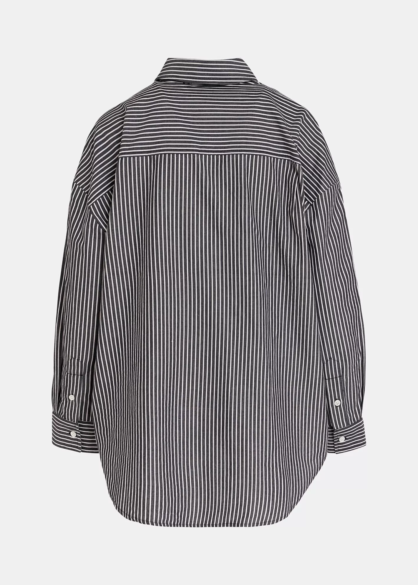 Clearance Black and white striped patchwork shirt Fall 2024 Collection | Tops & Blouses