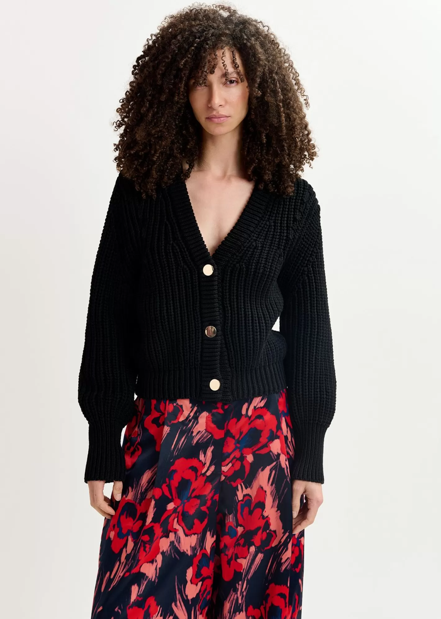 Hot chunky rib-knitted cardigan Fall 2024 Collection | Sweaters & Cardigans