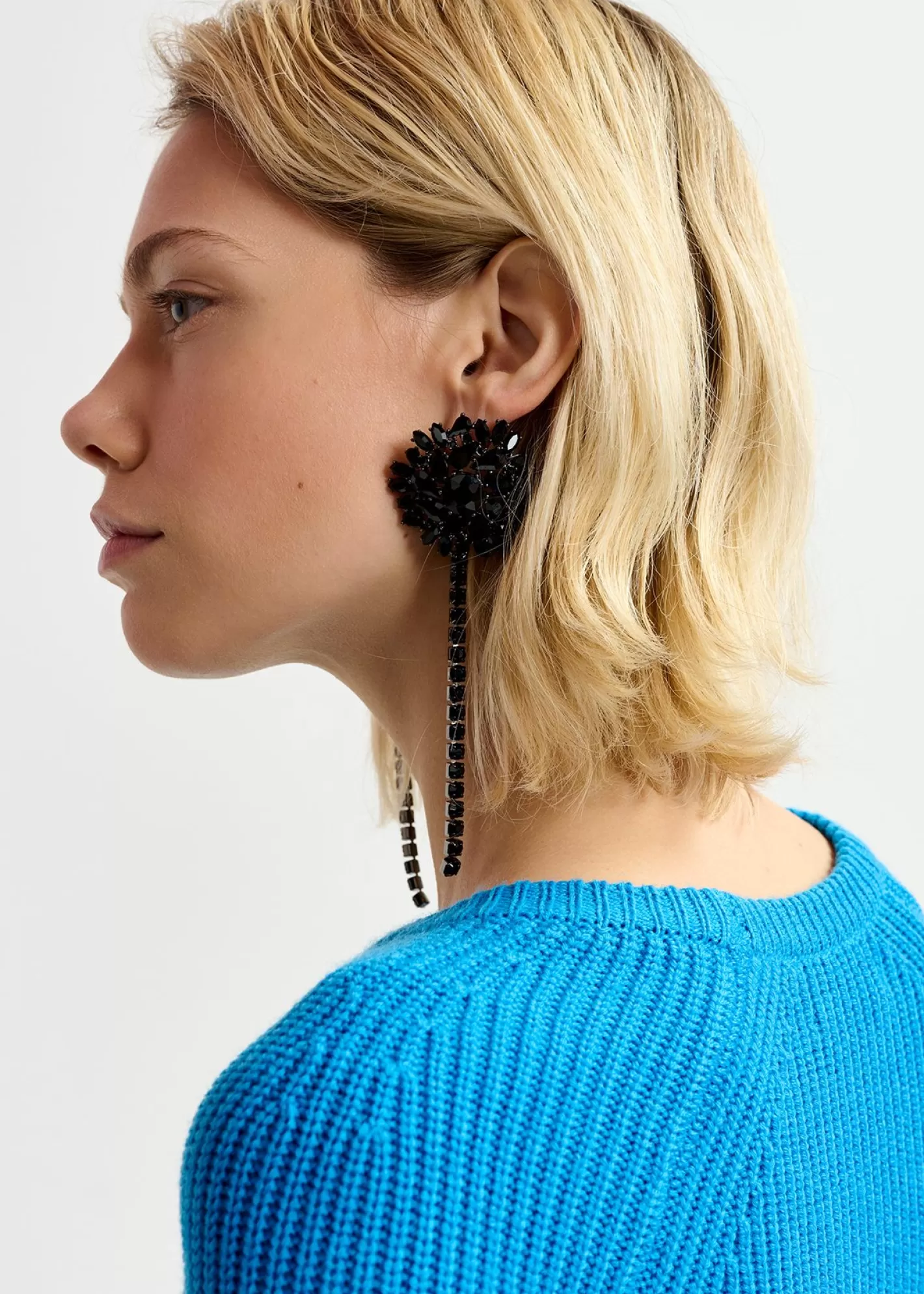 Shop long rhinestone earrings Fall 2024 Collection | Partywear