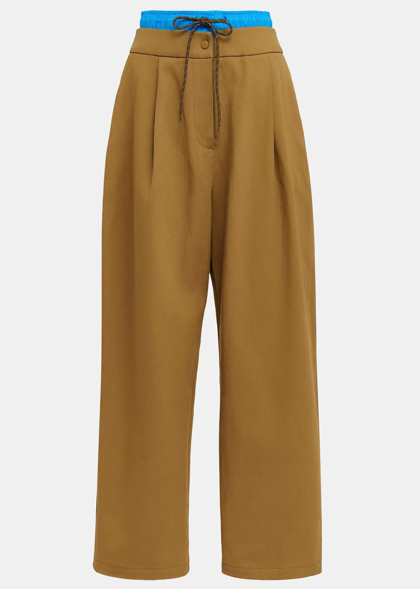 Online Brown and blue double-waist pants Fall 2024 Collection | Pants & Shorts