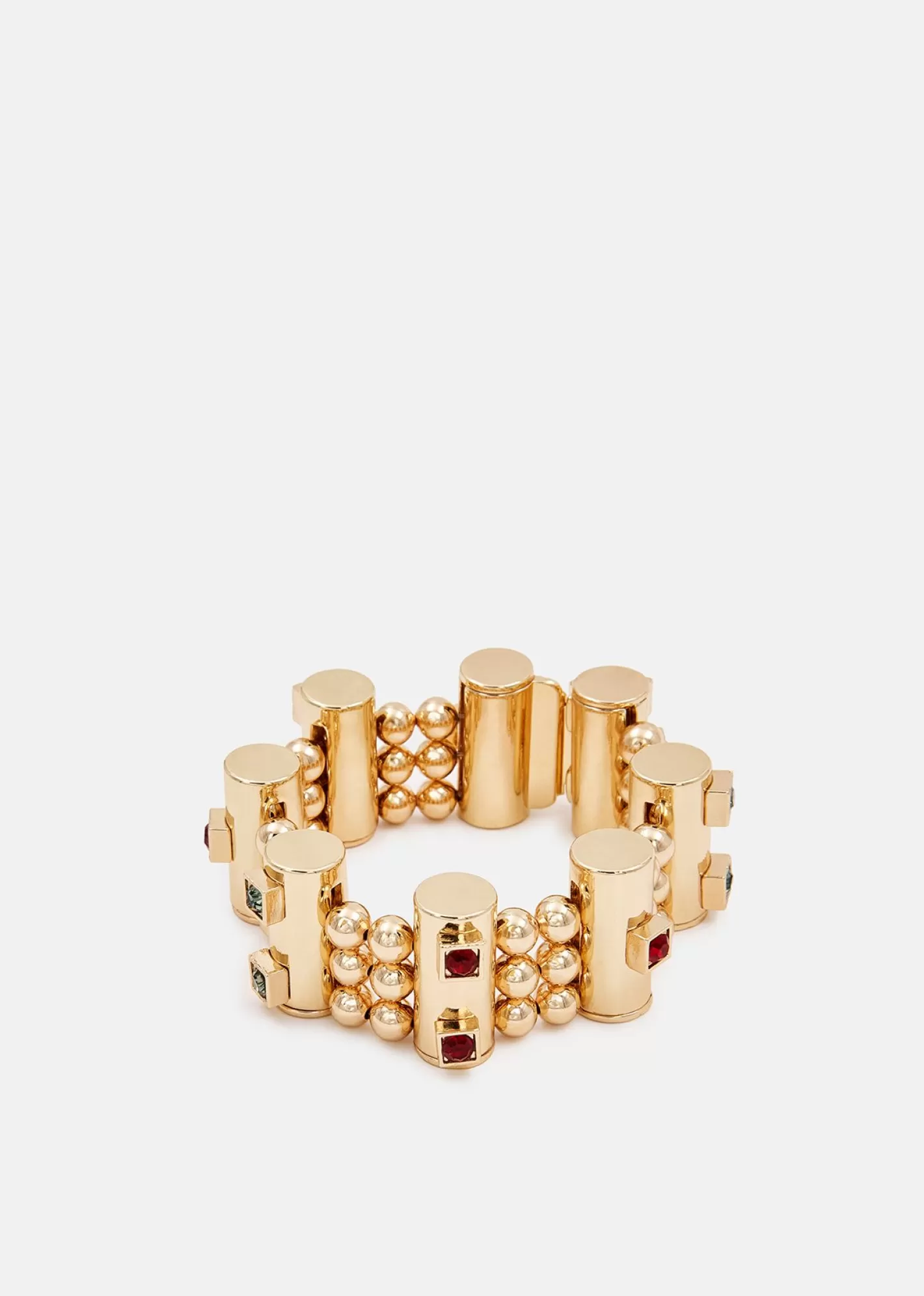 Fashion Gold-tone chunky beaded bracelet Fall 2024 Collection | Partywear