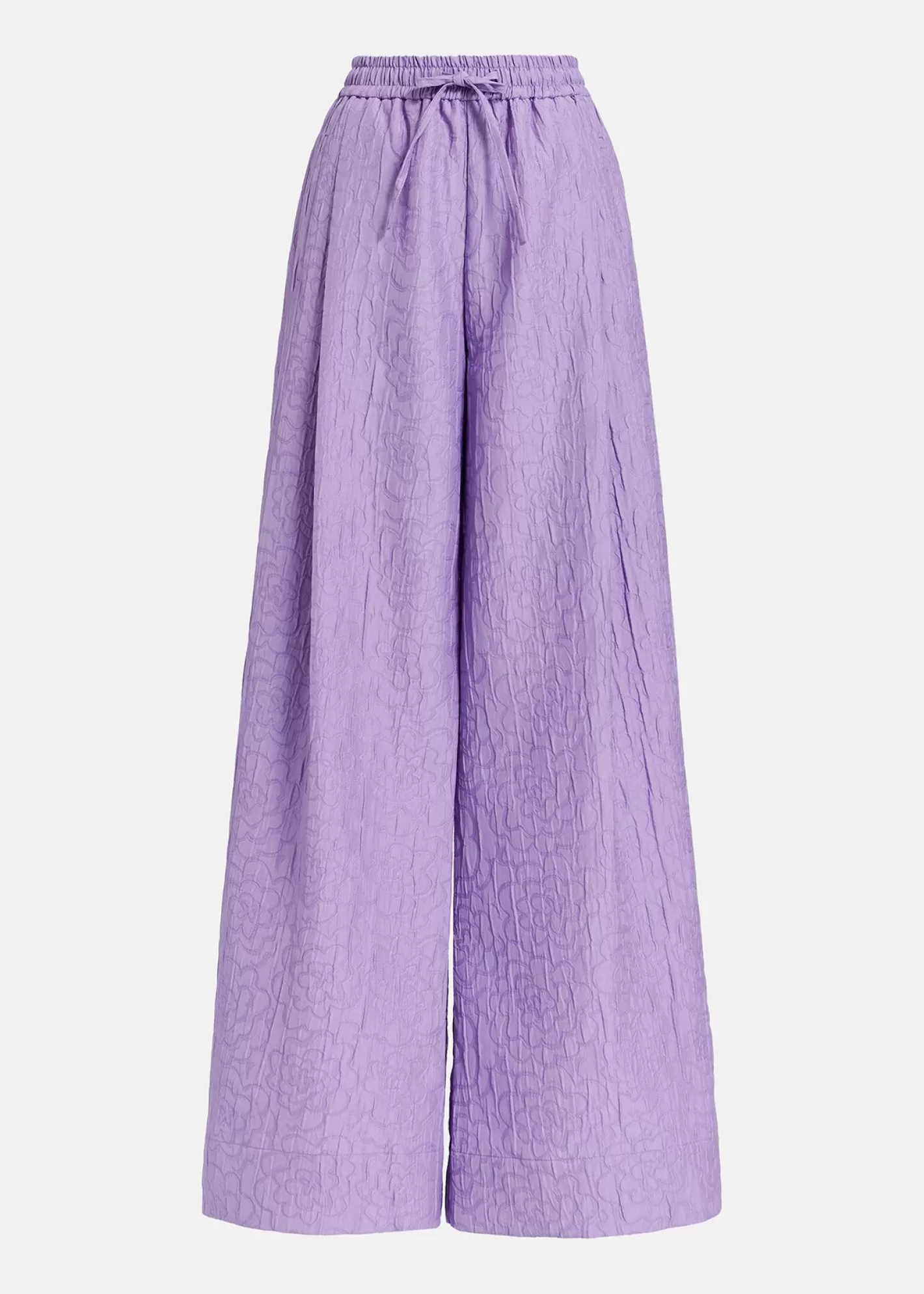 Clearance floral-jacquard wide-leg pants Fall 2024 Collection | Pants & Shorts