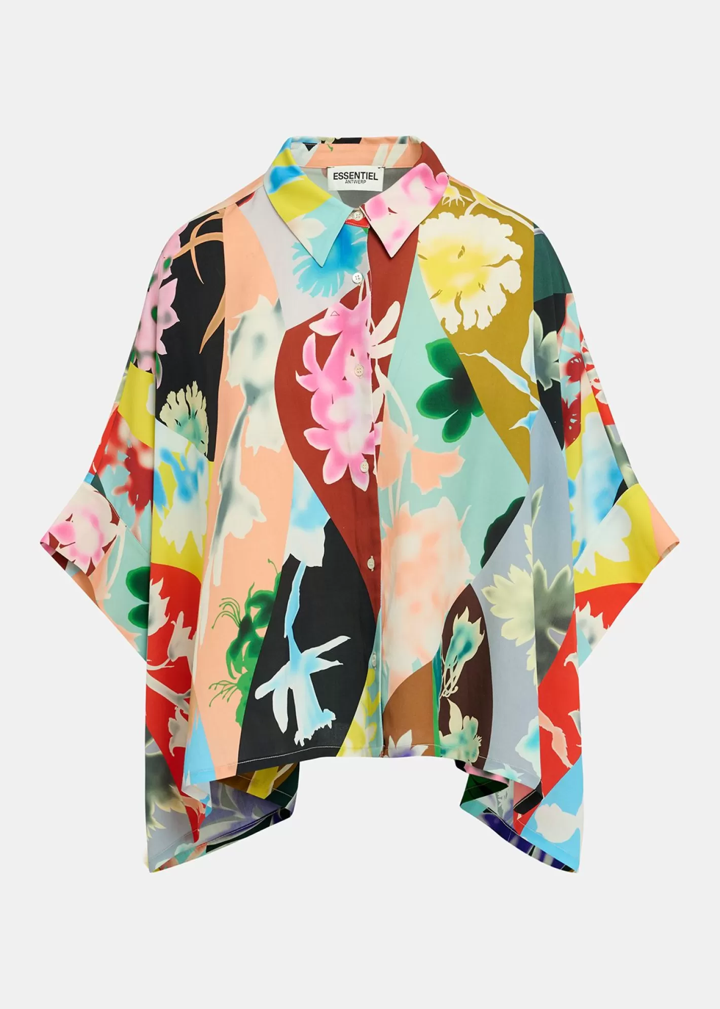 Sale Multicolor floral-print oversized shirt Fall 2024 Collection | Prints