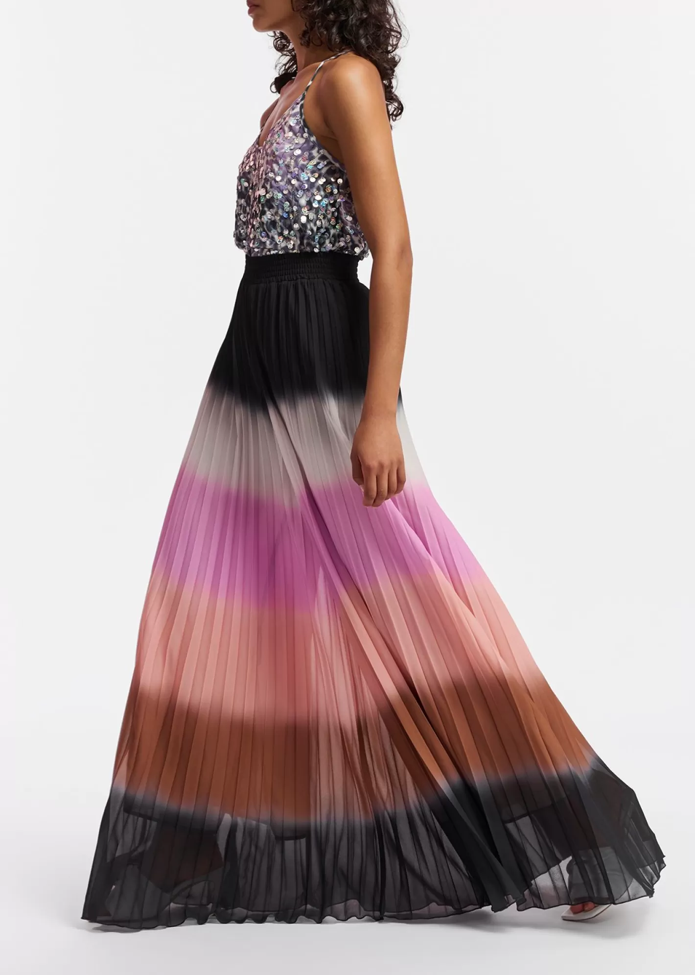Outlet Multicolor plissé pants with gradient effect Fall 2024 Collection | Pants & Shorts
