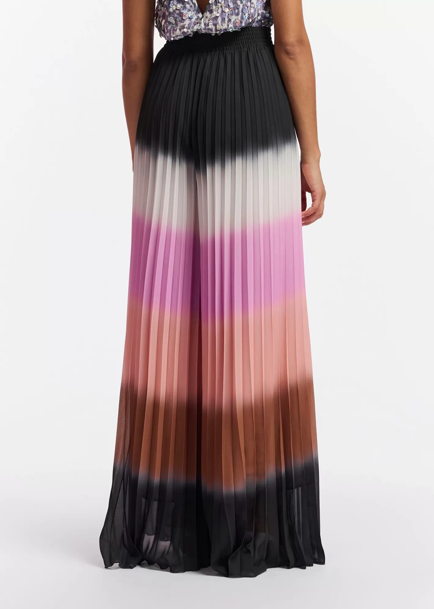 Outlet Multicolor plissé pants with gradient effect Fall 2024 Collection | Pants & Shorts