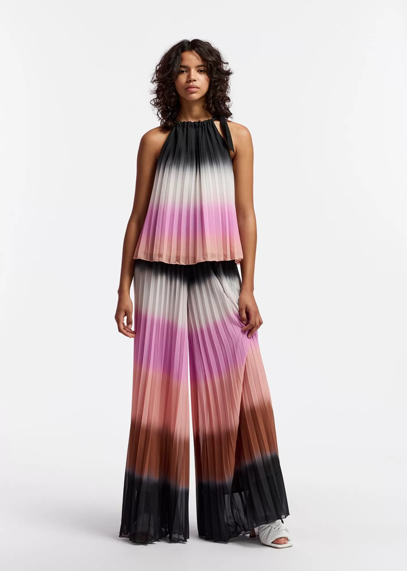 Outlet Multicolor plissé pants with gradient effect Fall 2024 Collection | Pants & Shorts