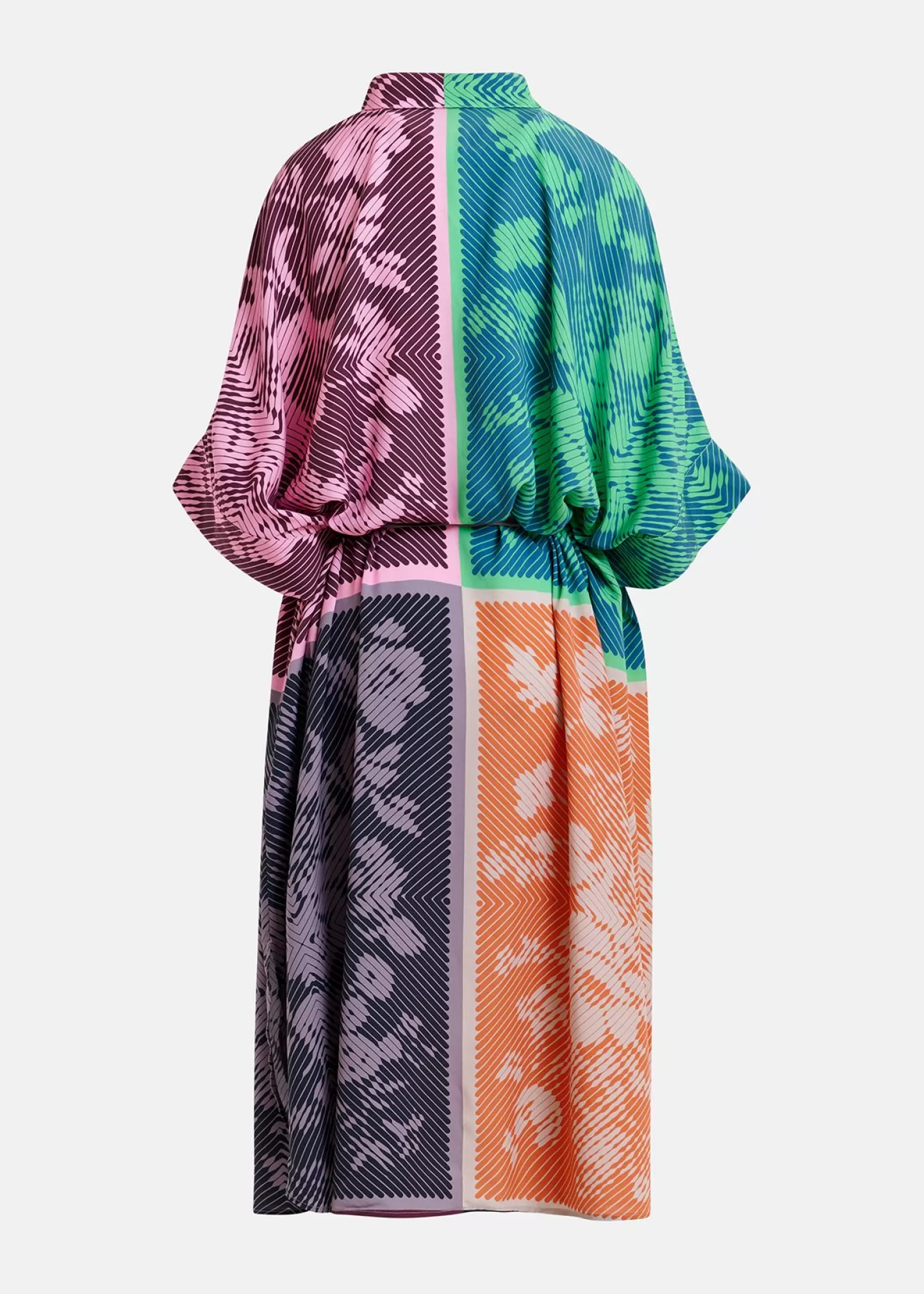 Shop Multicolor printed midi-length shirt dress Fall 2024 Collection | Prints