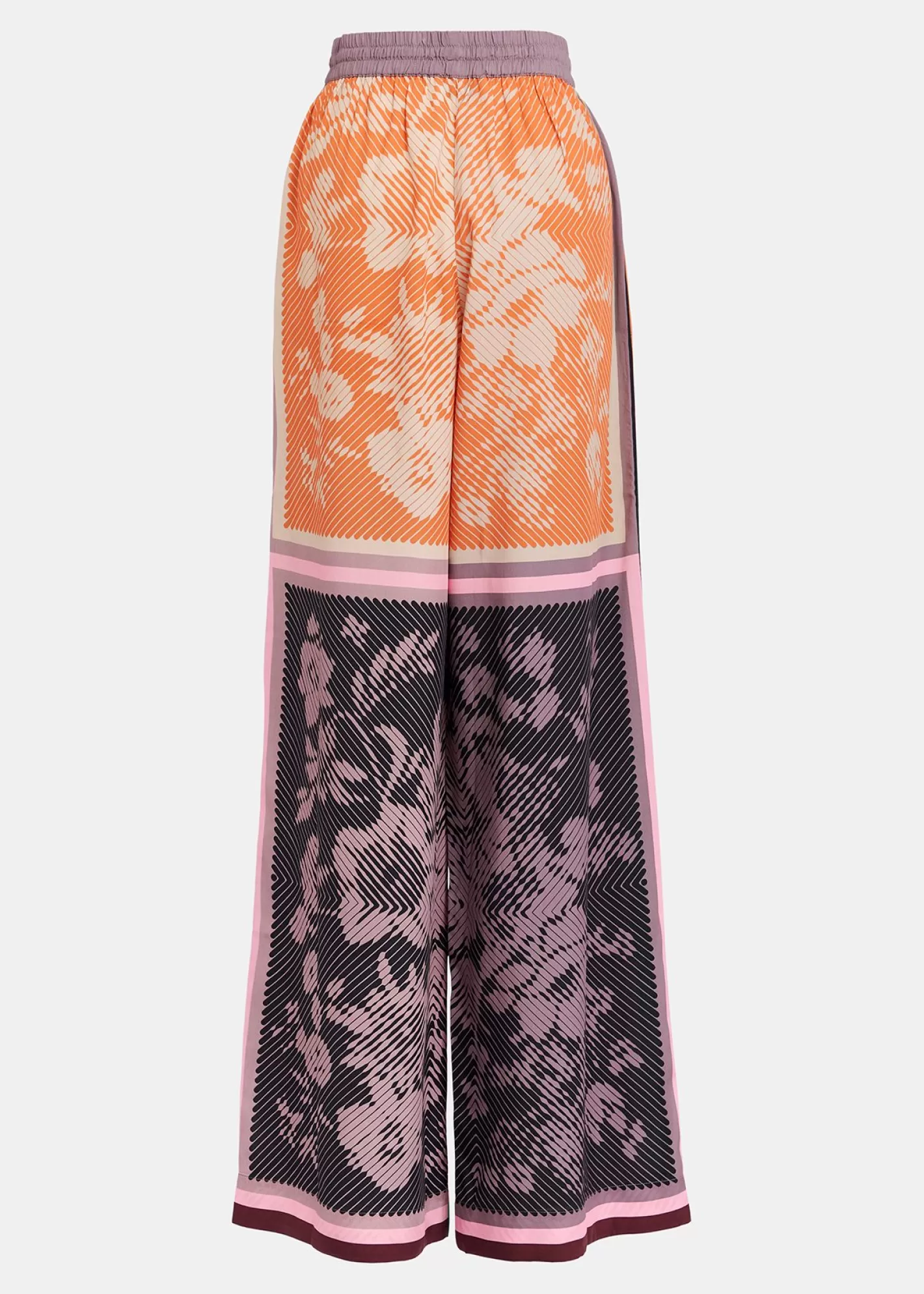 Online Multicolor printed wide-leg pants Fall 2024 Collection | Prints