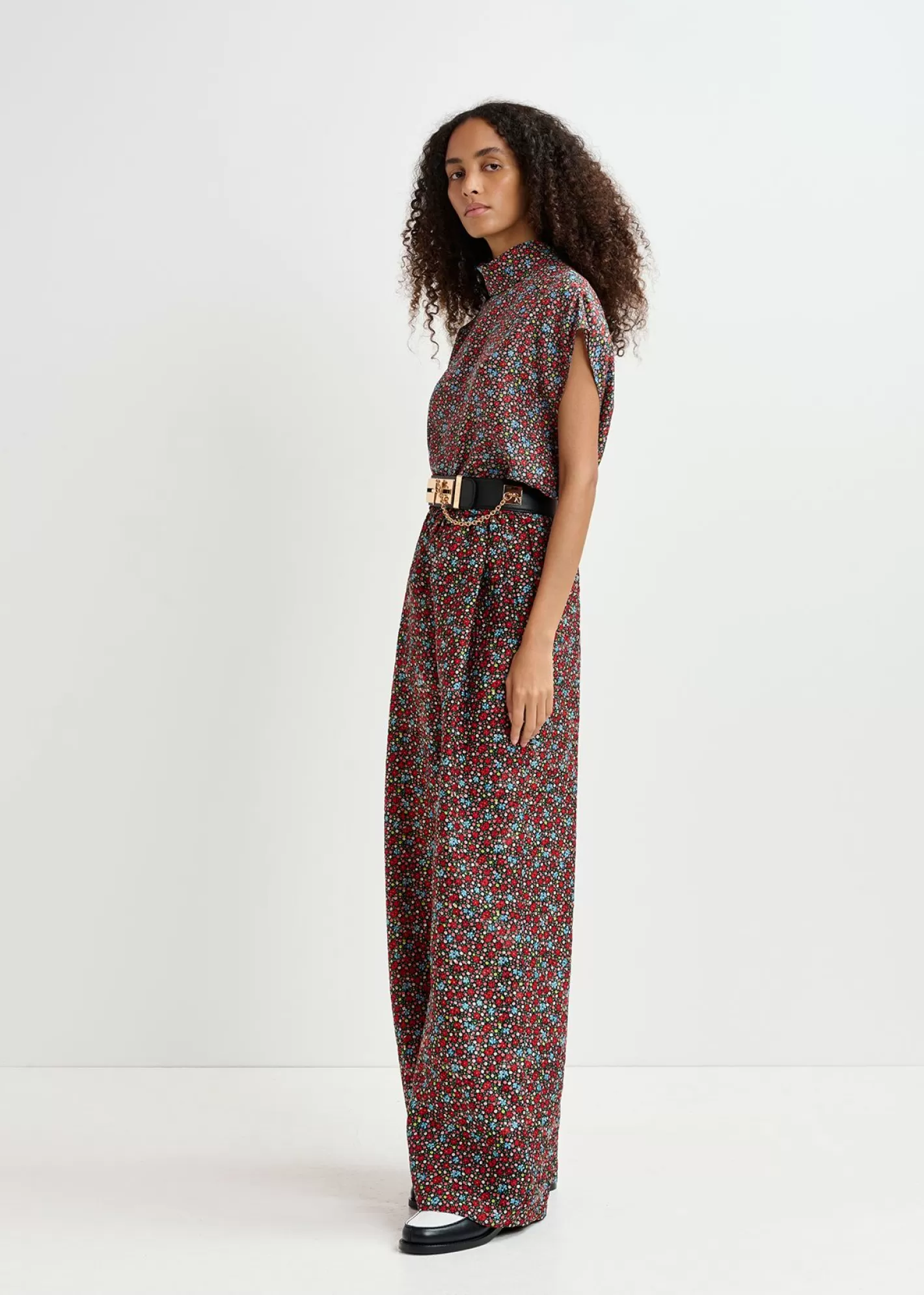 Cheap Multicolor silk top with floral print Fall 2024 Collection | Prints