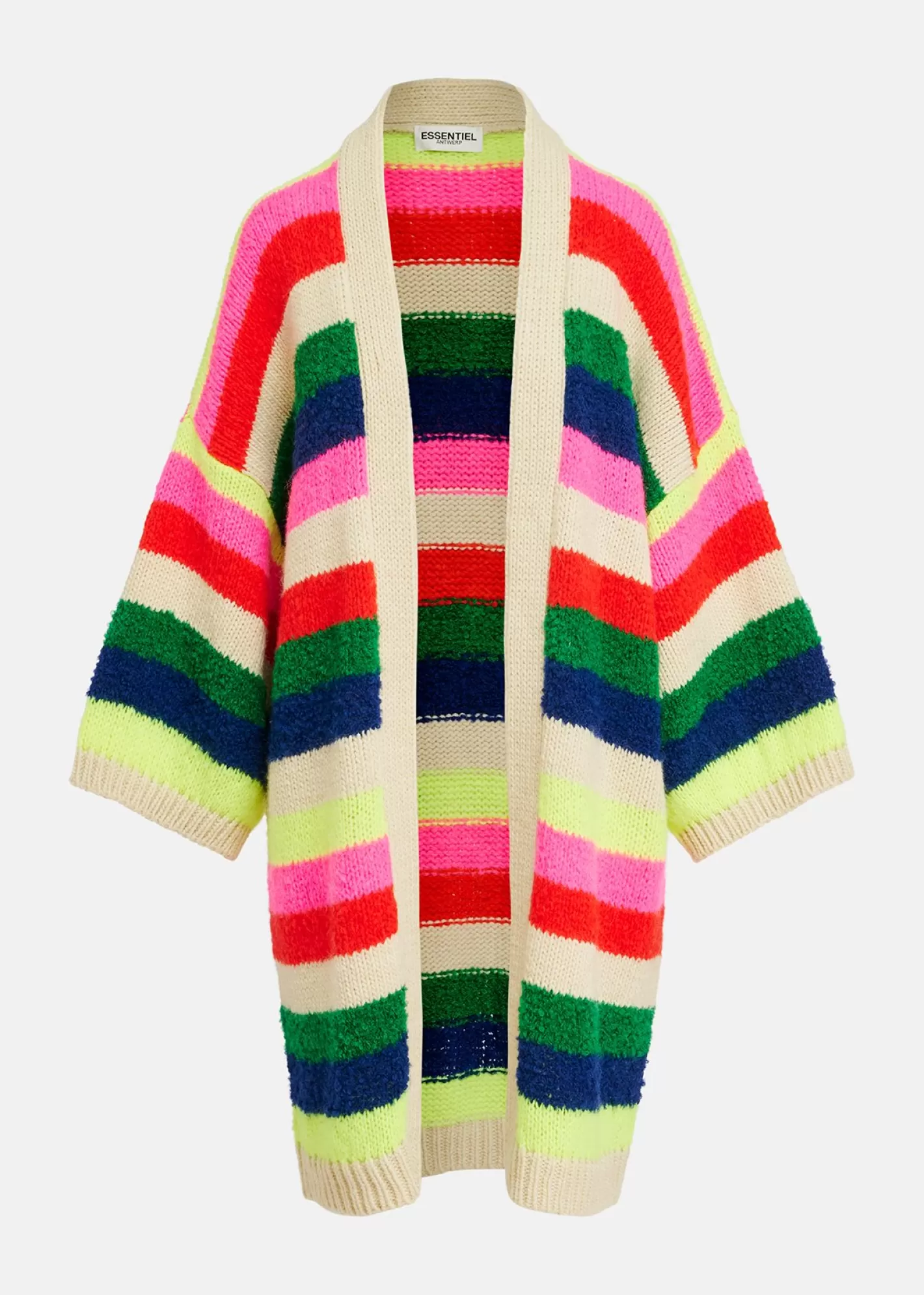 Hot Multicolor striped midi-length cardigan Fall 2024 Collection | Sweaters & Cardigans