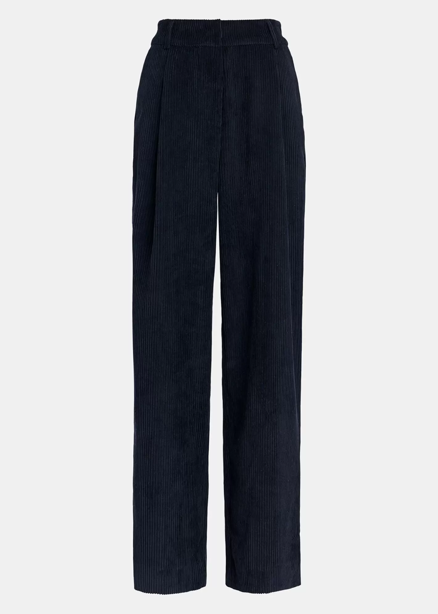 Cheap Navy blue corduroy tapered-leg pants Fall 2024 Collection | Pants & Shorts