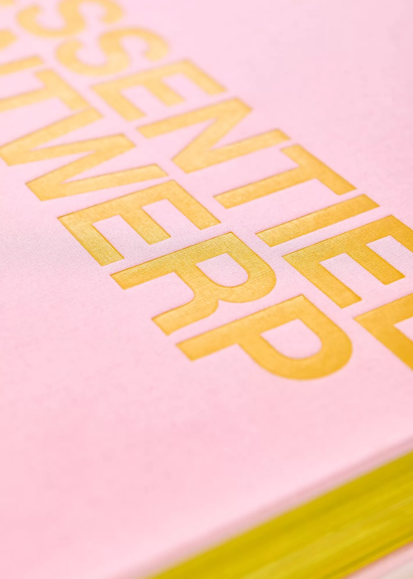 Hot Pink and yellow 25 years coffee table book with exclusive paperweight 25 Years Limited Edition Capsule