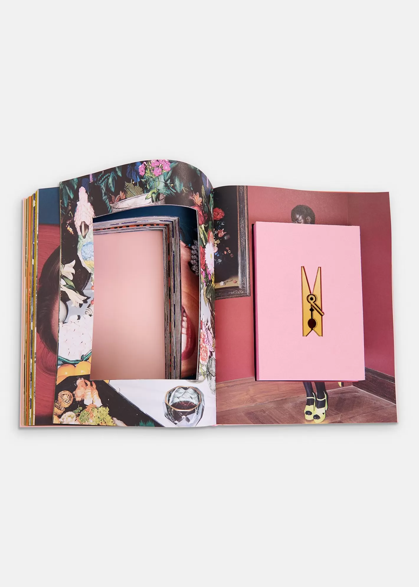 Hot Pink and yellow 25 years coffee table book with exclusive paperweight 25 Years Limited Edition Capsule