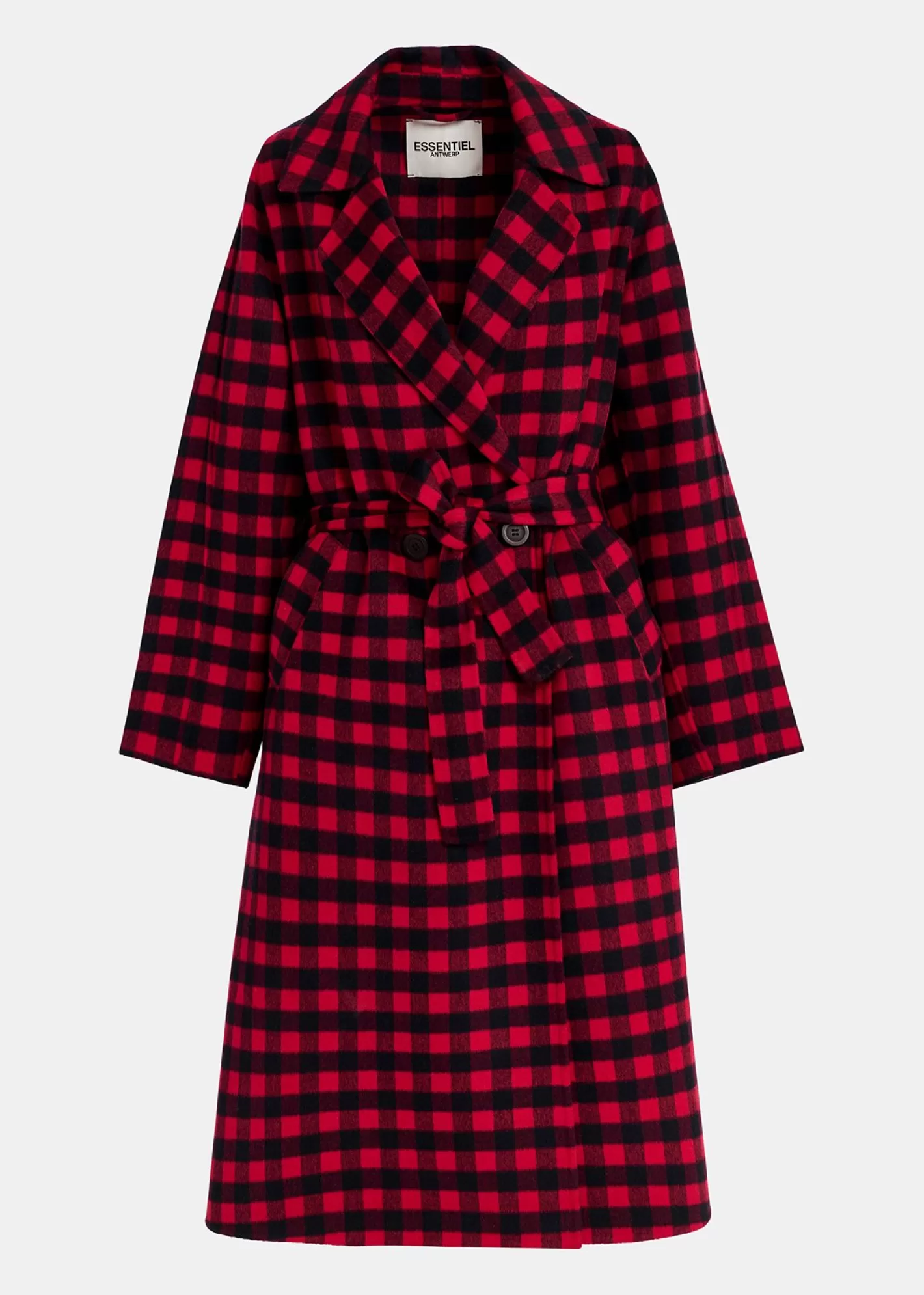 New Red and black checked wool coat Fall 2024 Collection | Coats & Jackets